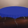 Hoffmaster 82" Blue Plastic Octy-Round Tablecloths, PK12 112014